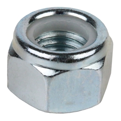 Sechskantmutter DIN 982 (ähnlich DIN EN ISO 7040) mit Klemmteil aus Polyamid M12 Stahl verzinkt Festigkeit 10, Produktphoto