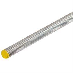 Gewindestange DIN 976-1 A (ex DIN 975) Stahl 8.8 verzinkt M16 x 1,5 x 1000mm rechtssteigend Farbmarkierung gelb, Produktphoto