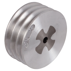 Keilriemenscheibe aus Aluminium Profil XPA, SPA und A (13) 3-rillig Nenndurchmesser 140mm, Produktphoto