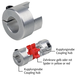 Klemmnabe für elastische Kupplung RNKC kurz spielfrei Baugröße 14 Außendurchmesser 30mm l=9,5mm Bohrung 10mm, Produktphoto