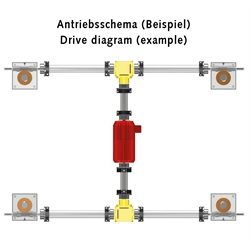 Spindelhubgetriebe NPK, mit Kugelgewinde, Ausführung A (Grundausführung), Produktphoto